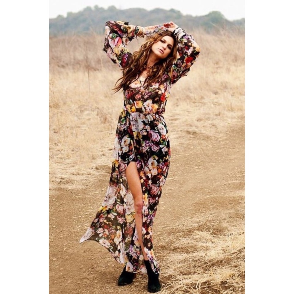 Mumu Floral Jocelyn maxi dress